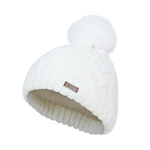 Bunny Hill Beanie – Cable Knit Fleece-Lined Hat for Children