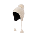 Reflective Pompom Winter Hat – Fleece-Lined – Children