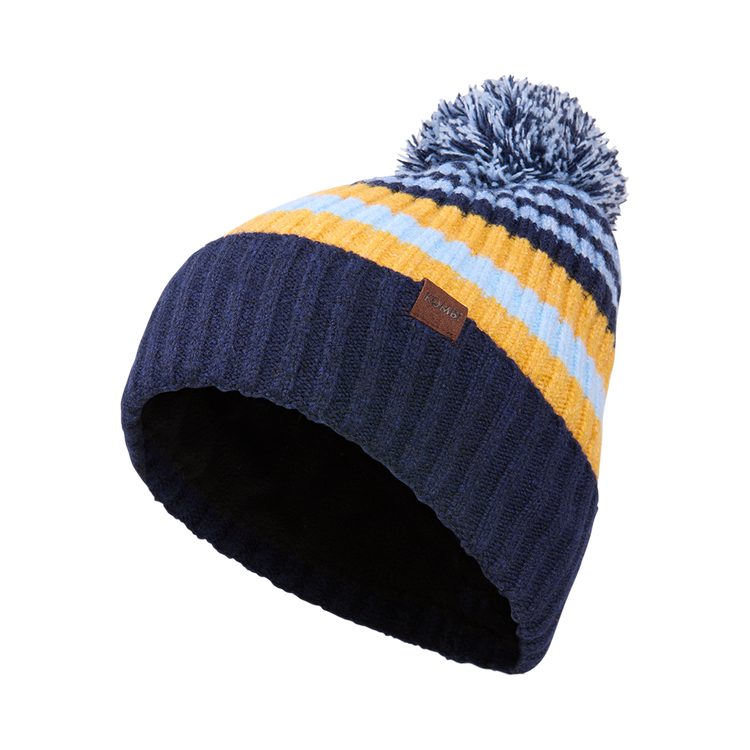 Zermatt Beanie – Fleece-Lined Striped Hat for Children