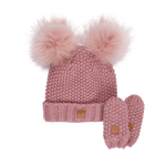 Ensemble tuque et mitaines Adorable en tricot - Bébés