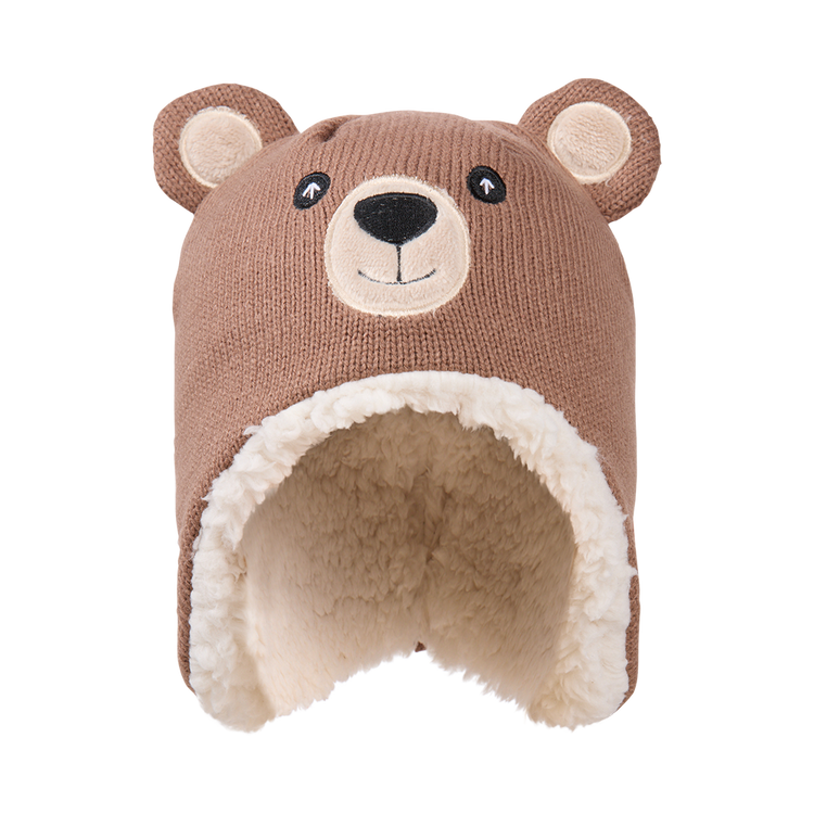 Tuque Faux Shearling Animal - Bébés