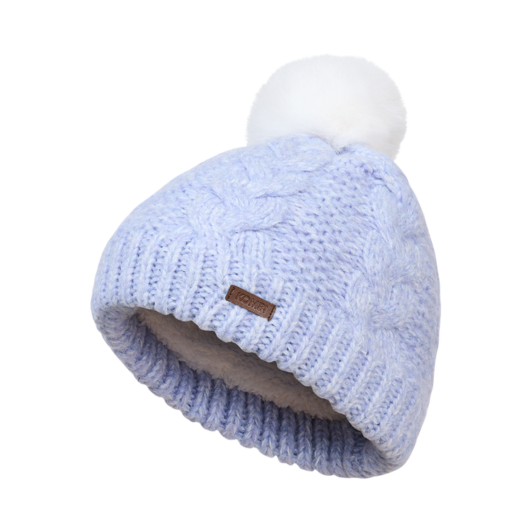 Tuque Bunny Hill – Tricot torsadé doublé en molleton pour juniors