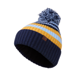 Zermatt Beanie – Fleece-Lined Striped Hat for Juniors