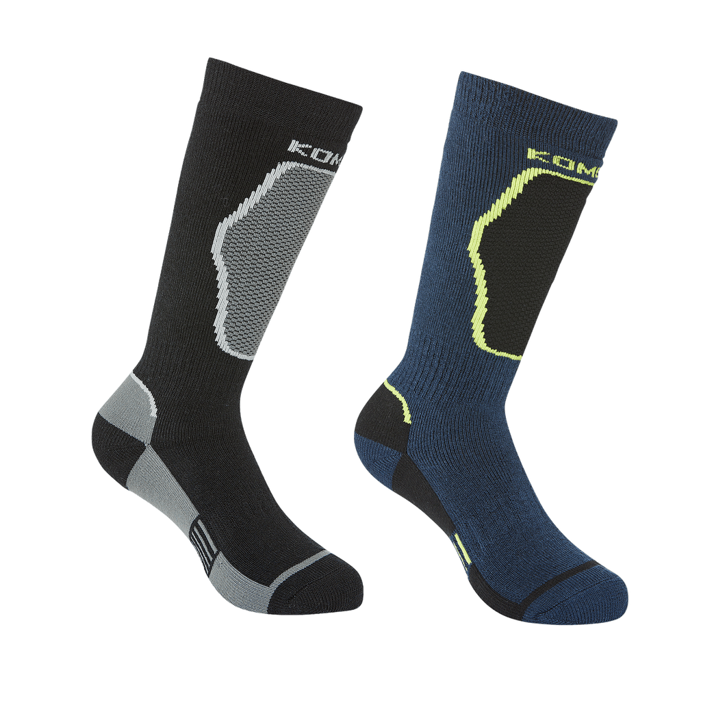 The Brave Midweight Ski Socks Twin Pack- Junior