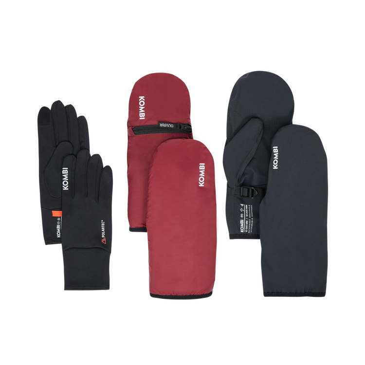 Climate Series System 3-in-1 Gloves – Packable Waterproof Shell & Mid-Layer