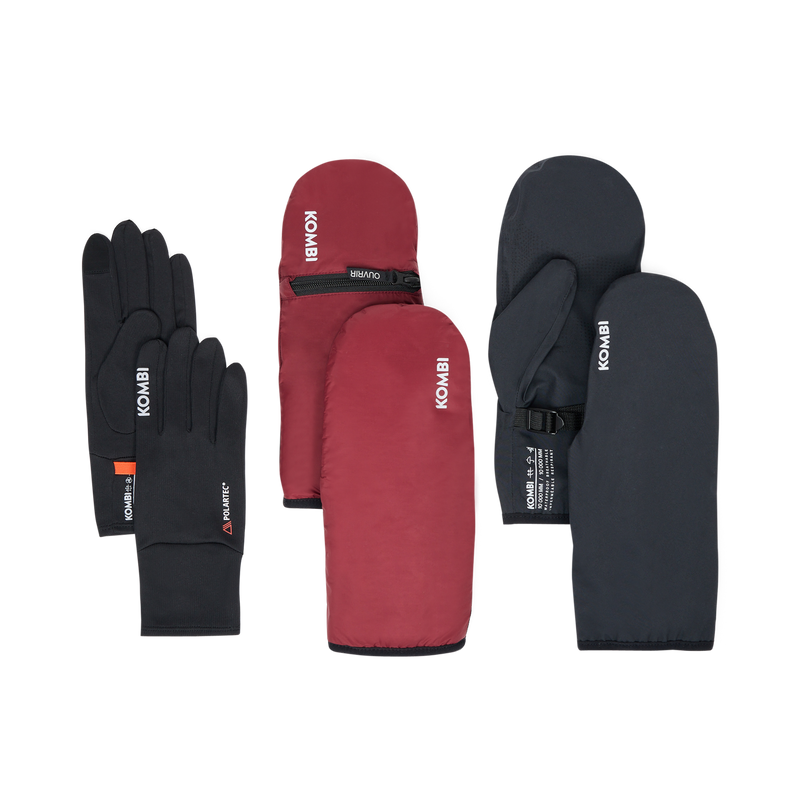 Climate Series System 3-in-1 Gloves – Packable Waterproof Shell & Mid-Layer