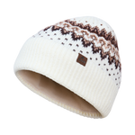 Fair Isle Beanie – Pattern Knit with Fleece Lining