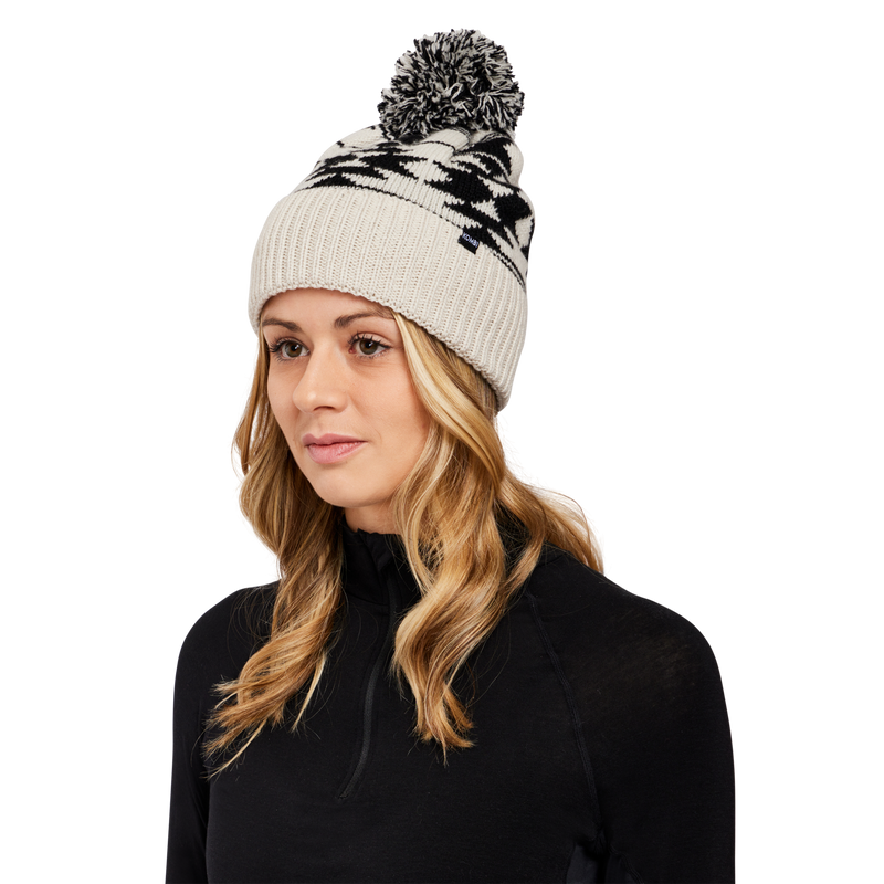 Tuque Knitty en laine à pompon - Unisexe