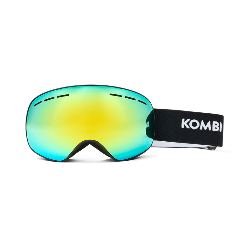 Lunettes de ski Storm - Verre miroir gris & or pour forte luminosité - Unisexe