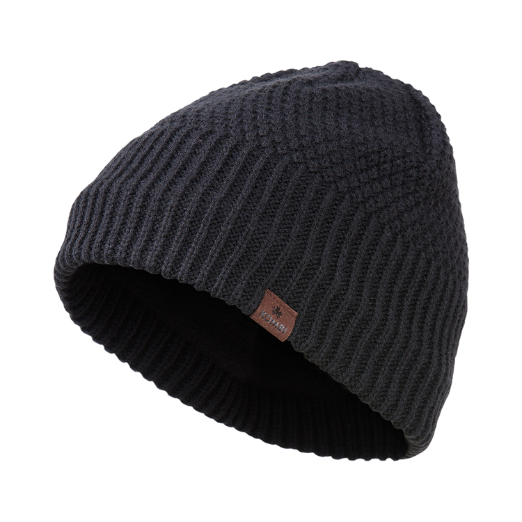 Northern Beanie – Fleece-Lined Honeycomb Knit – Unisex