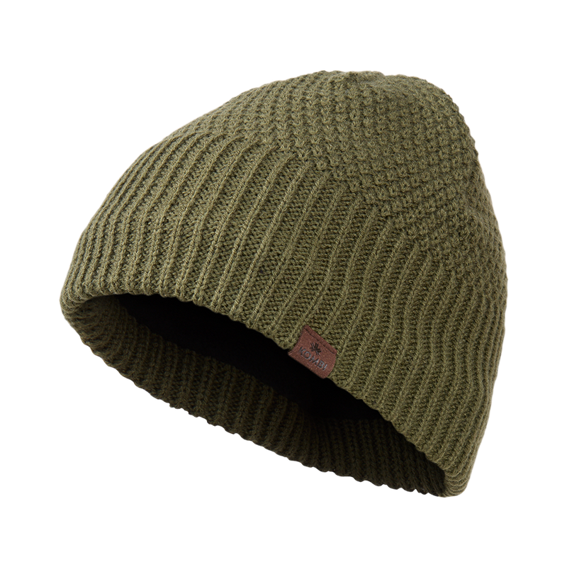 Northern Beanie – Fleece-Lined Honeycomb Knit – Unisex