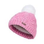 Bunny Hill Beanie – Cable Knit Fleece-Lined Hat for Children