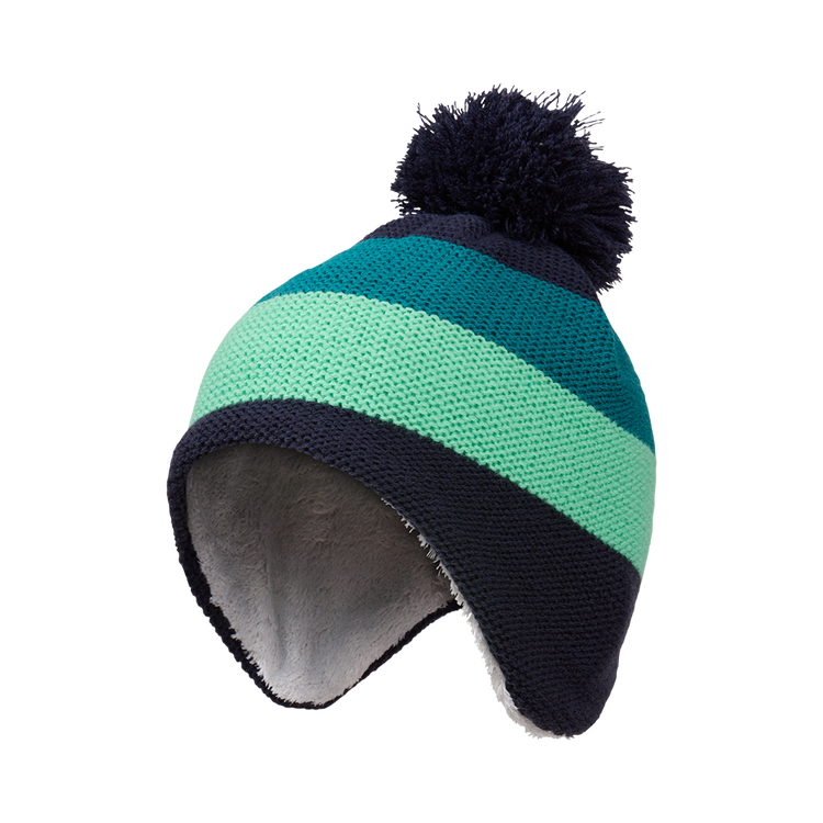 Saturn Hat with Pompom – Faux Shearling Lined