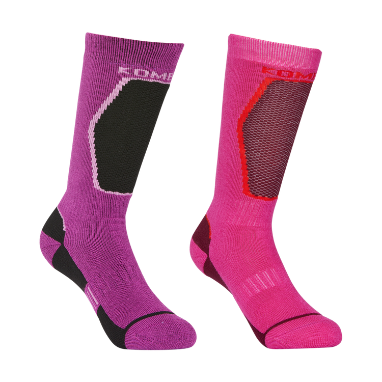 The Brave Midweight Ski Socks Twin Pack- Children