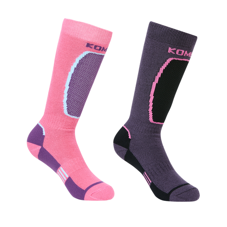The Brave Midweight Ski Socks Twin Pack- Children