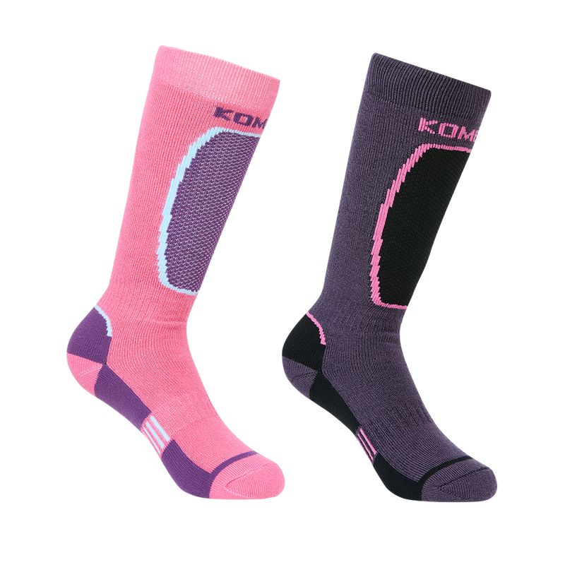 The Brave Midweight Ski Socks Twin Pack- Children
