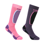 The Brave Midweight Ski Socks Twin Pack- Children