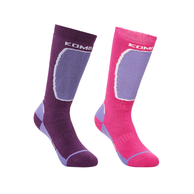 The Brave Midweight Ski Socks Twin Pack- Children