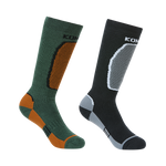 The Brave Midweight Ski Socks Twin Pack- Children