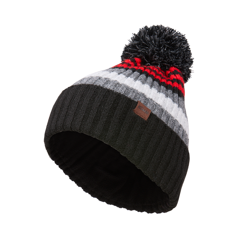 Tuque Zermatt – Doublure en molleton et rayures pour enfants