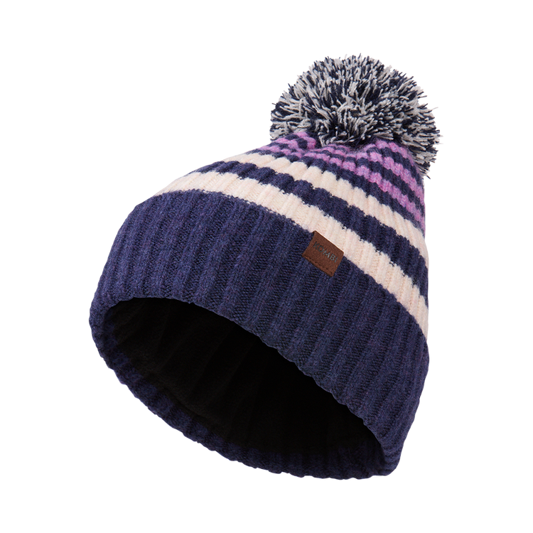 Zermatt Beanie – Fleece-Lined Striped Hat for Children