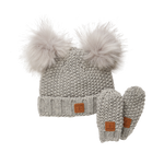 Ensemble tuque et mitaines Adorable en tricot - Bébés