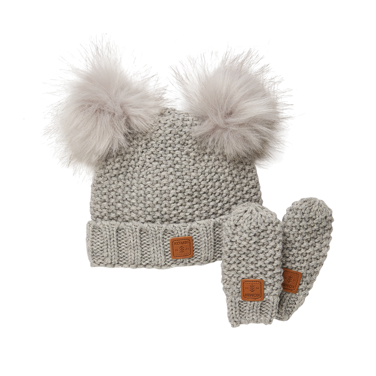 Ensemble tuque et mitaines Adorable en tricot - Bébés