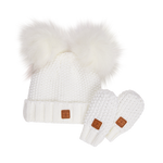 Ensemble tuque et mitaines Adorable en tricot - Bébés