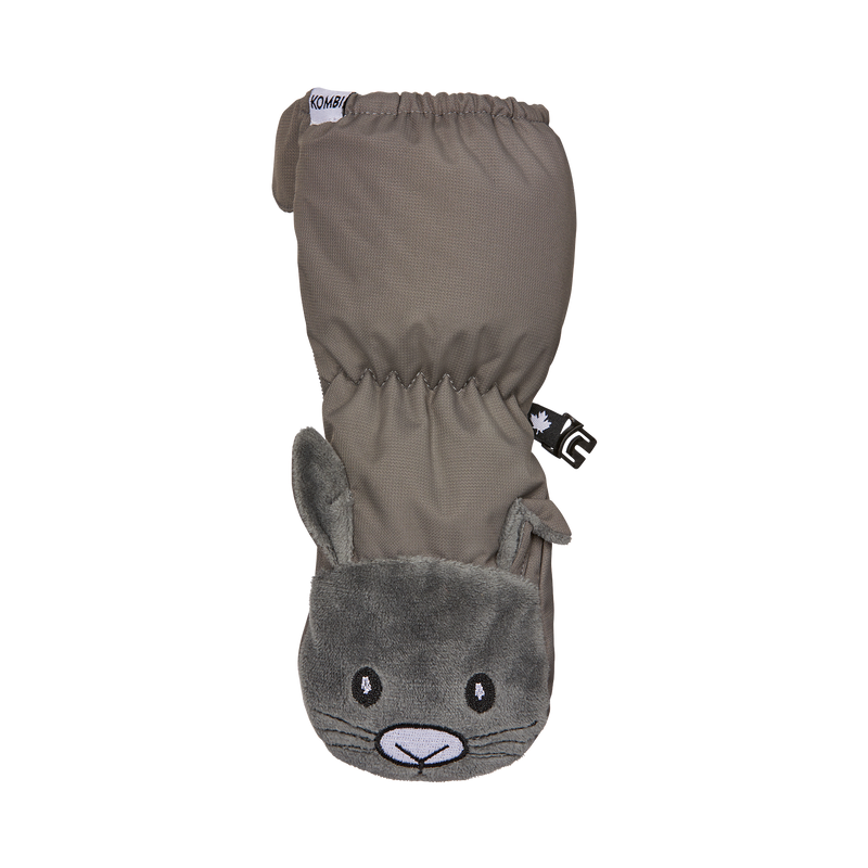 Faux Shearling Animal Full-Zipped Mittens - Infants