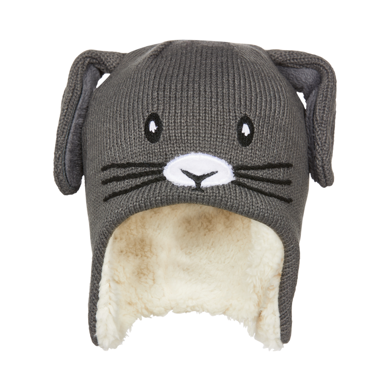 Faux Shearling Animal Hat - Infants