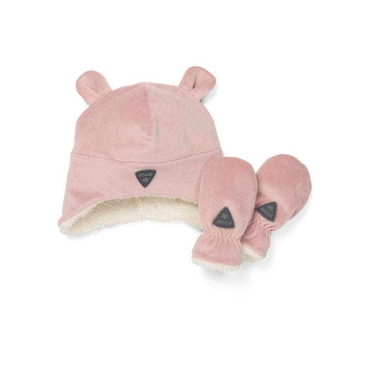 Ensemble tuque et mitaines en molleton faux shearling - Bébés