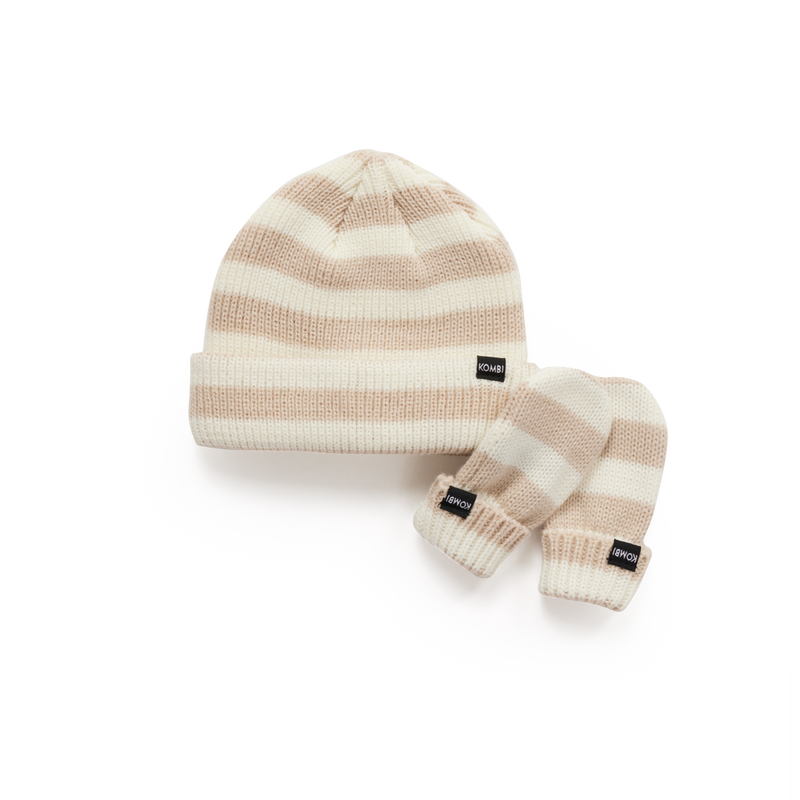 Ensemble tuque et mitaines Little One en tricot - Bébés