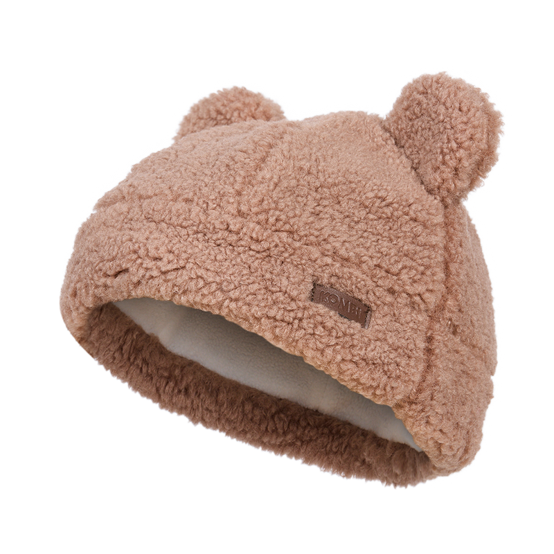 Chapeau pour bébé Winnie avec oreilles d’ourson – Molleton doux