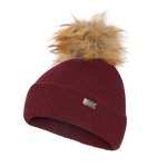 Tuque Chic à pompon en fausse fourrure - Femmes