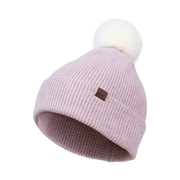Ginny Women’s Beanie with Faux Fur Pompom