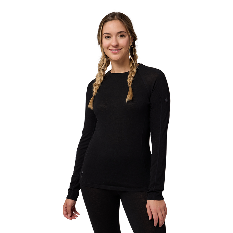 Chandail à col rond MerinoMIX ACTIVE – Femme
