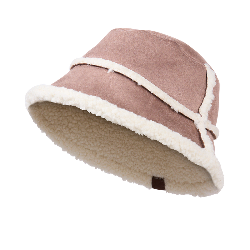 Monique Reversible Bucket Hat – Faux Shearling