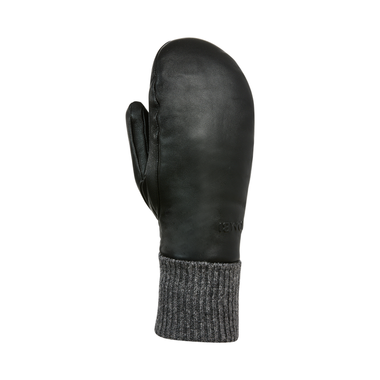 Rolly Leather Mittens - Women