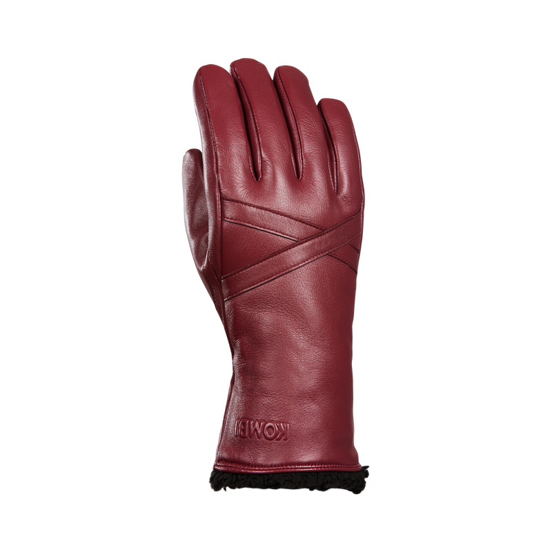 Criss Cross PRIMALOFT® Leather Gloves - Women