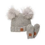 Adorable Knit Toque and Mittens Set - Infants