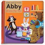 Abby shares her toys
